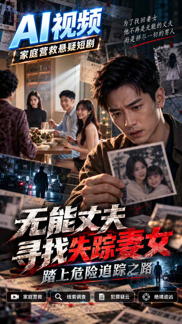 【AI成人视频】无能丈夫寻找失踪妻女 踏上危险追踪之路