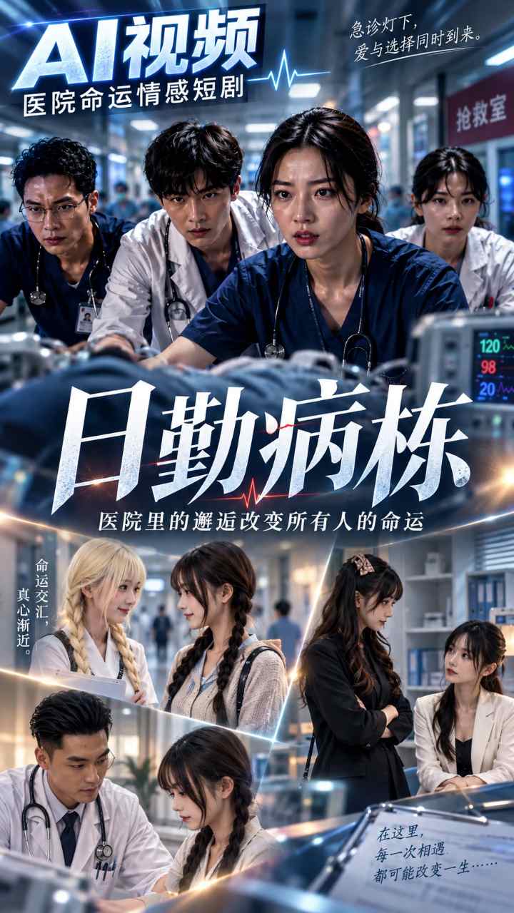 【AI成人视频】日勤病栋 医院里的邂逅改变所有人的命运