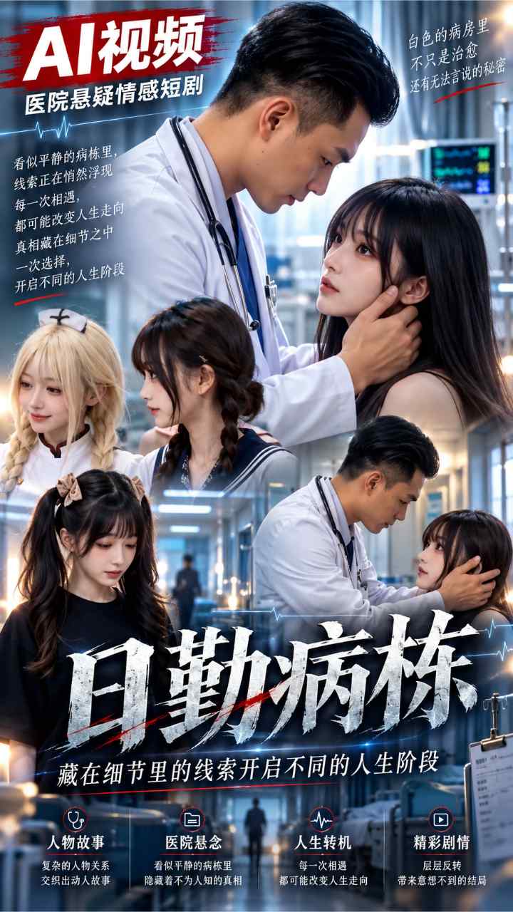 【AI成人视频】日勤病栋 藏在细节里的线索开启不同的人生阶段
