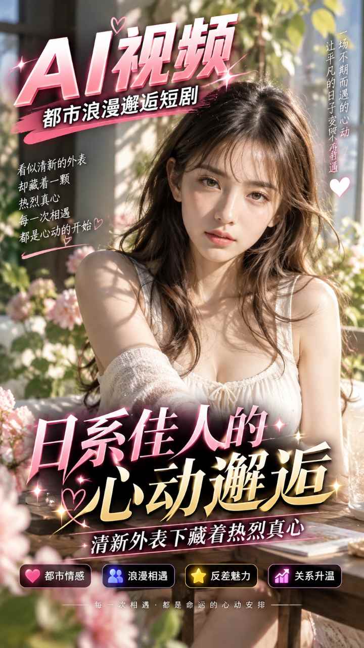 【AI成人视频】日系佳人的心动邂逅 清新外表下藏着热烈真心