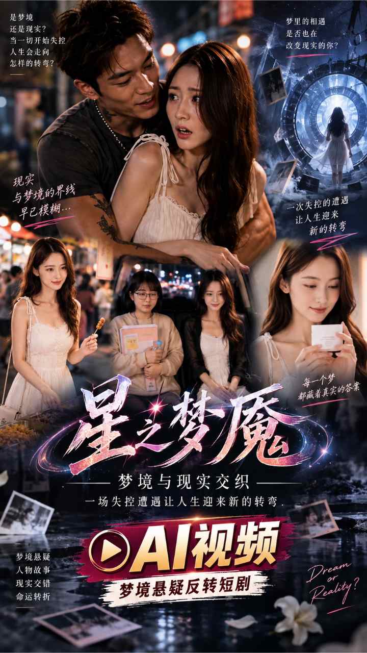 【AI成人视频】星之梦魇 梦境与现实交织 一场失控遭遇让人生迎来新的转弯