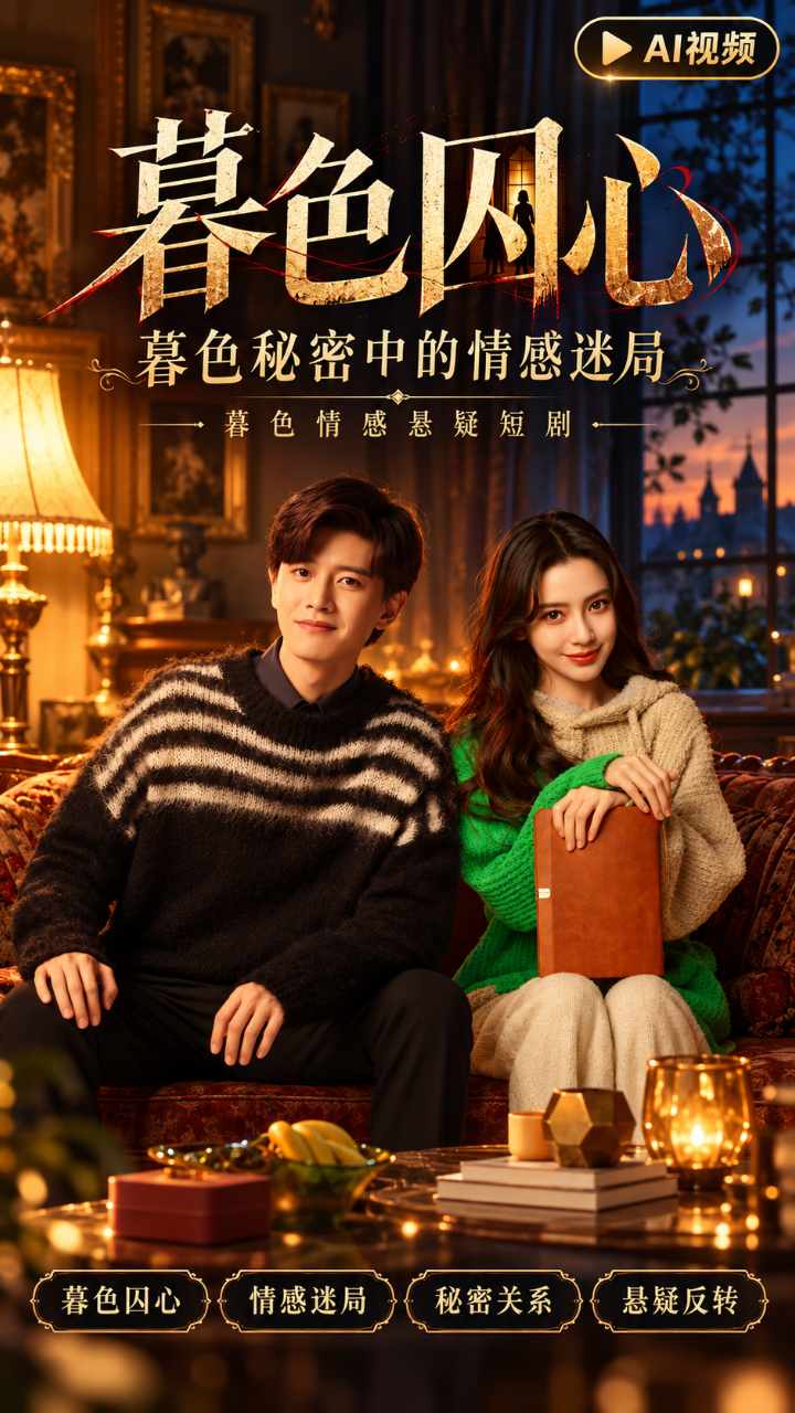 【AI成人视频】暮色囚心 暮色秘密中的情感迷局