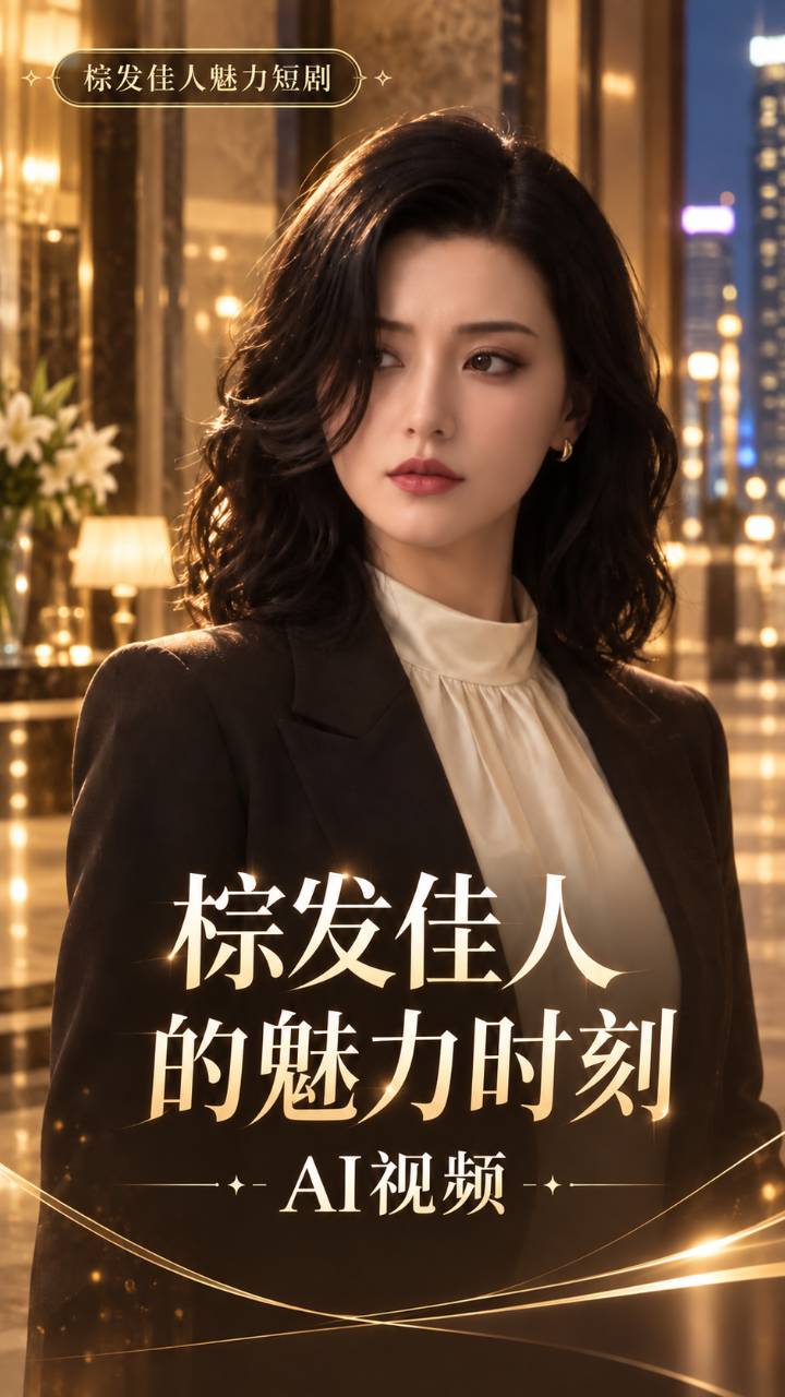 【AI成人视频】棕发佳人的魅力时刻