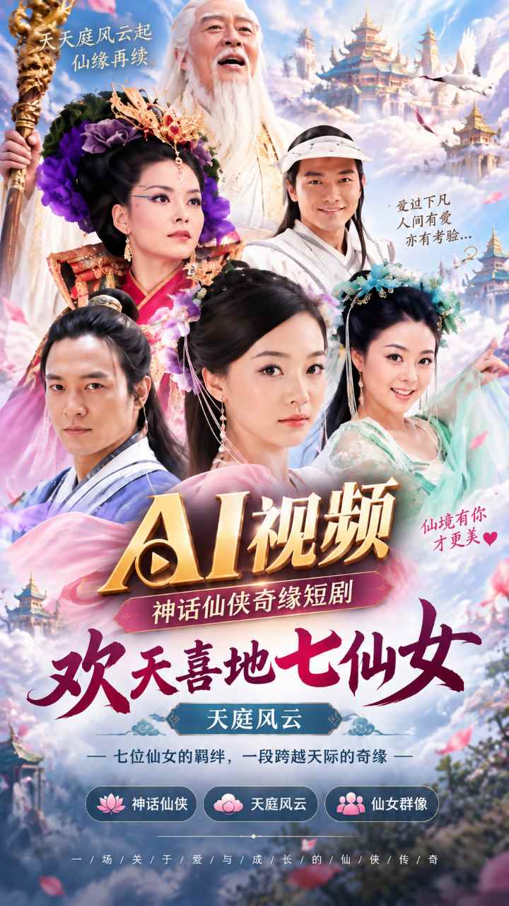 【AI成人视频】欢天喜地七仙女 天庭风云