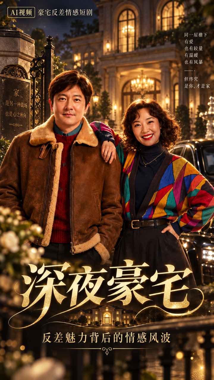 【AI成人视频】深夜豪宅 反差魅力背后的情感风波