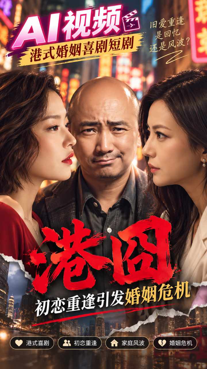 【AI成人视频】港囧 初恋重逢引发婚姻危机