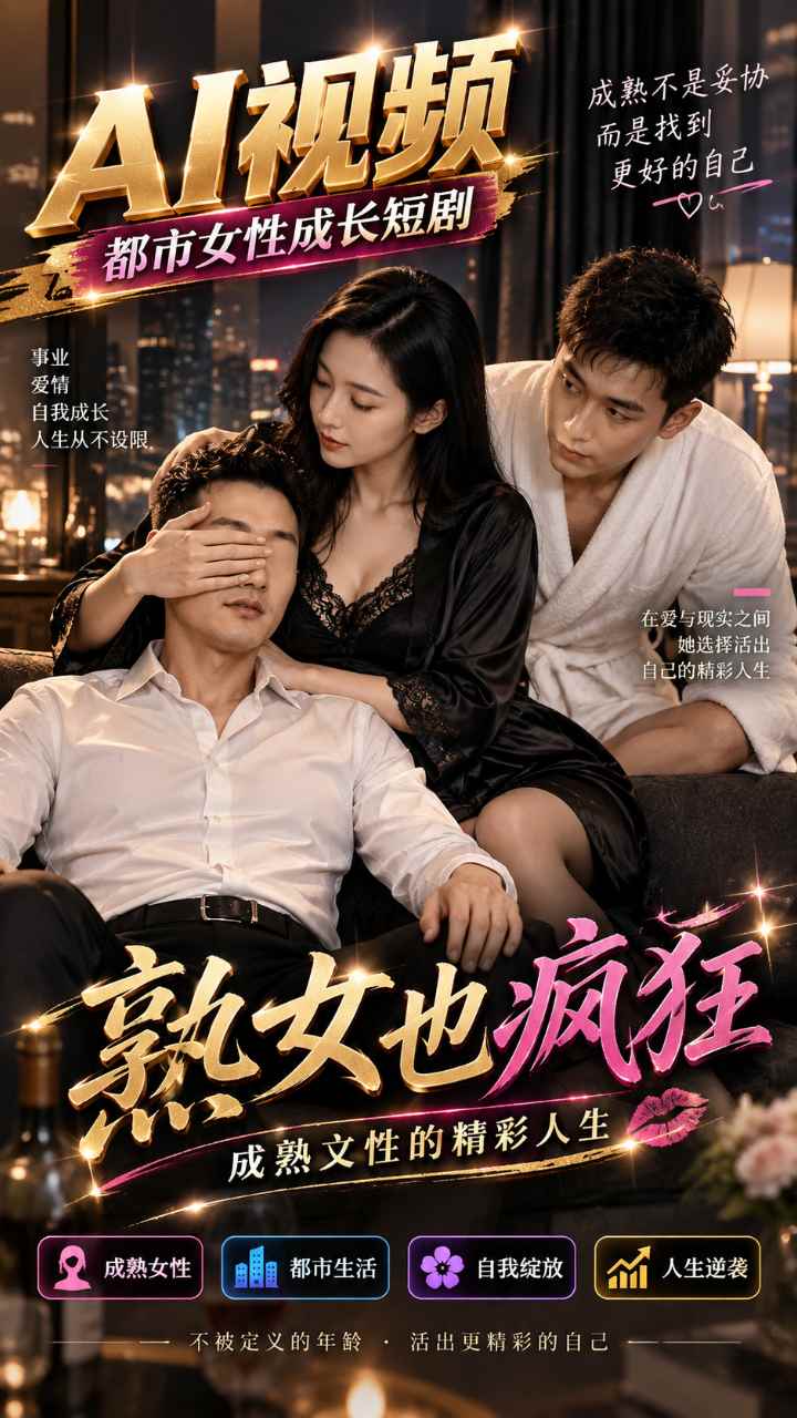 【AI成人视频】熟女也疯狂 成熟女性的精彩人生