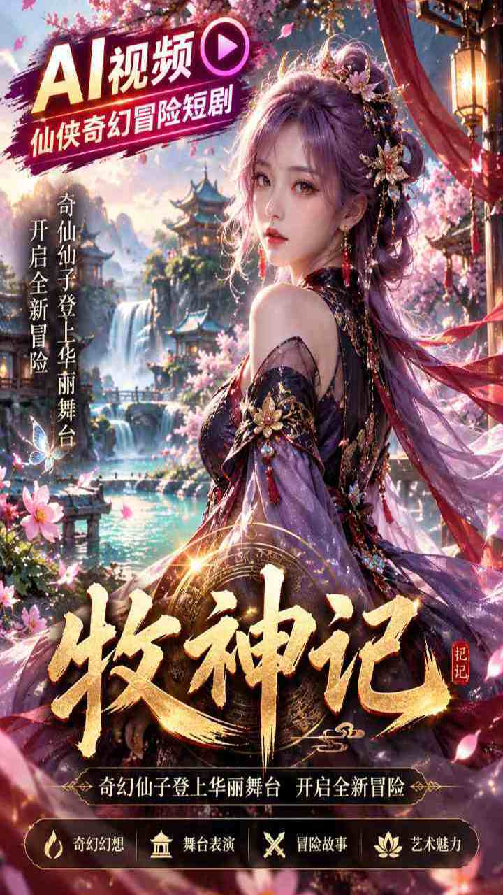 【AI成人视频】牧神记 奇幻仙子登上华丽舞台开启全新冒险