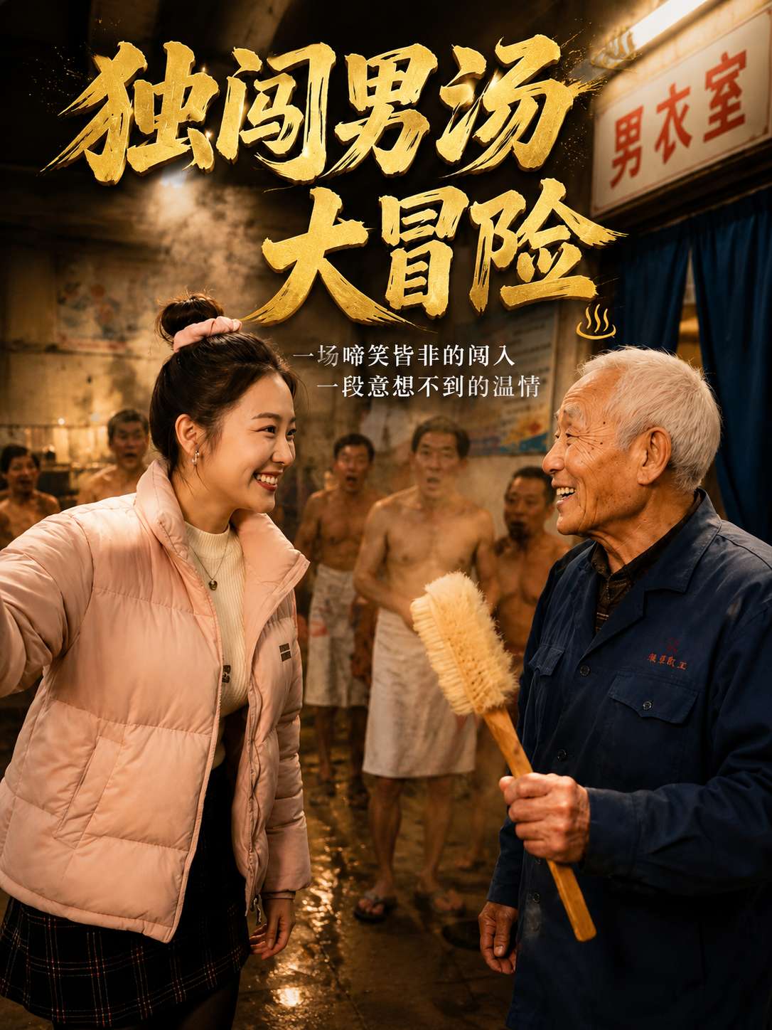 【AI成人短】独闯男汤大冒险