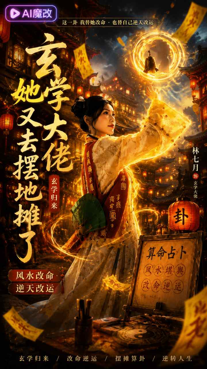 【AI成人视频】玄学大佬 她又去摆地摊了