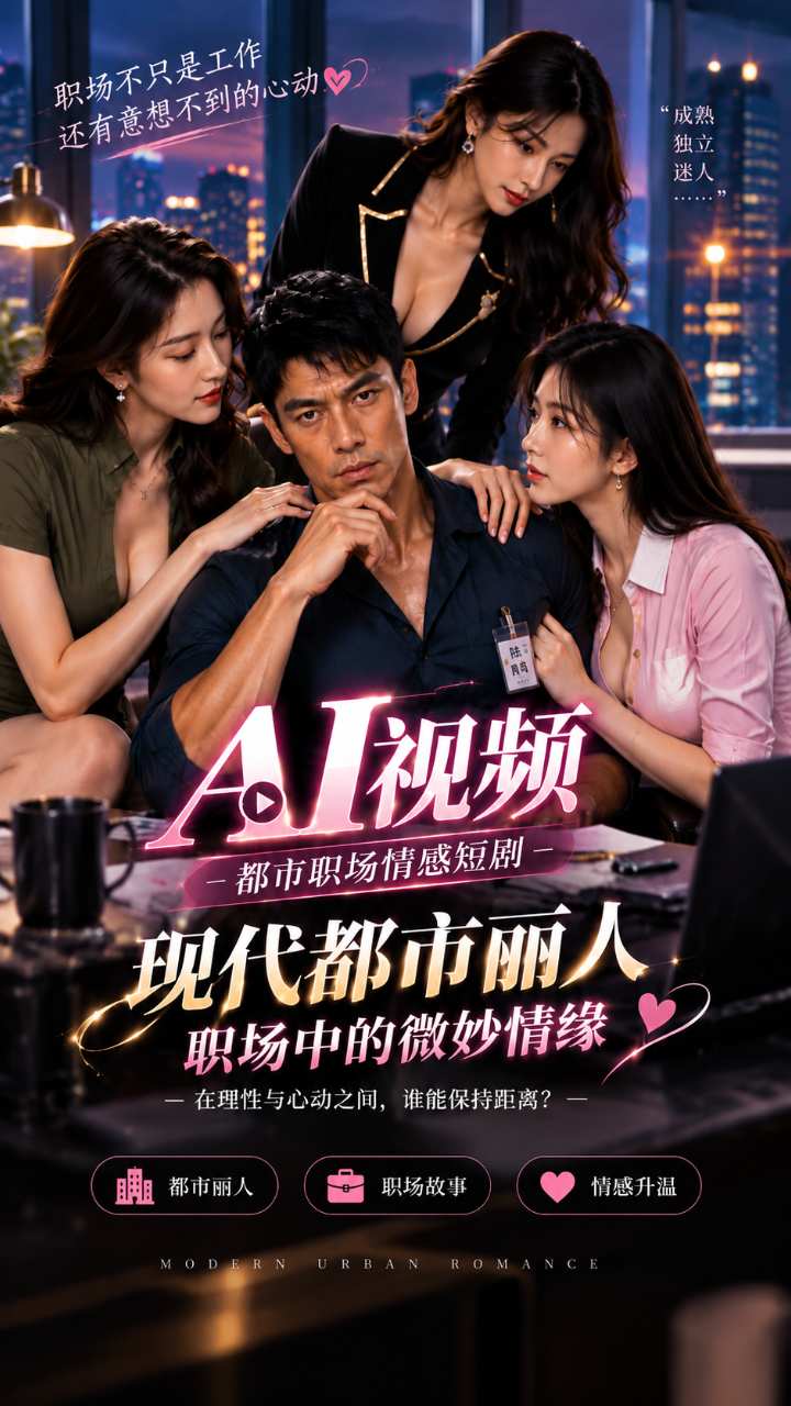 【AI成人视频】现代都市丽人 职场中的微妙情缘