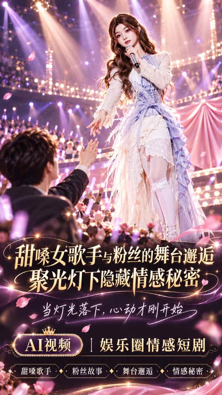 【AI成人视频】甜嗓女歌手与粉丝的舞台邂逅 聚光灯下隐藏情感秘密