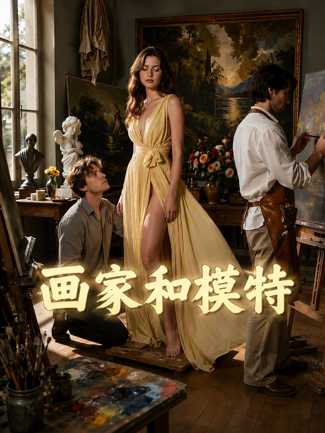 【AI成人短】画家和模特