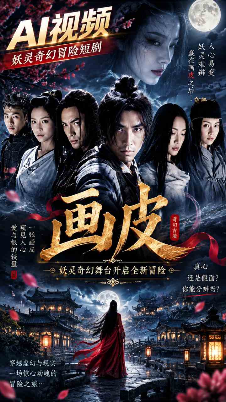 【AI成人视频】画皮 妖灵奇幻舞台开启全新冒险