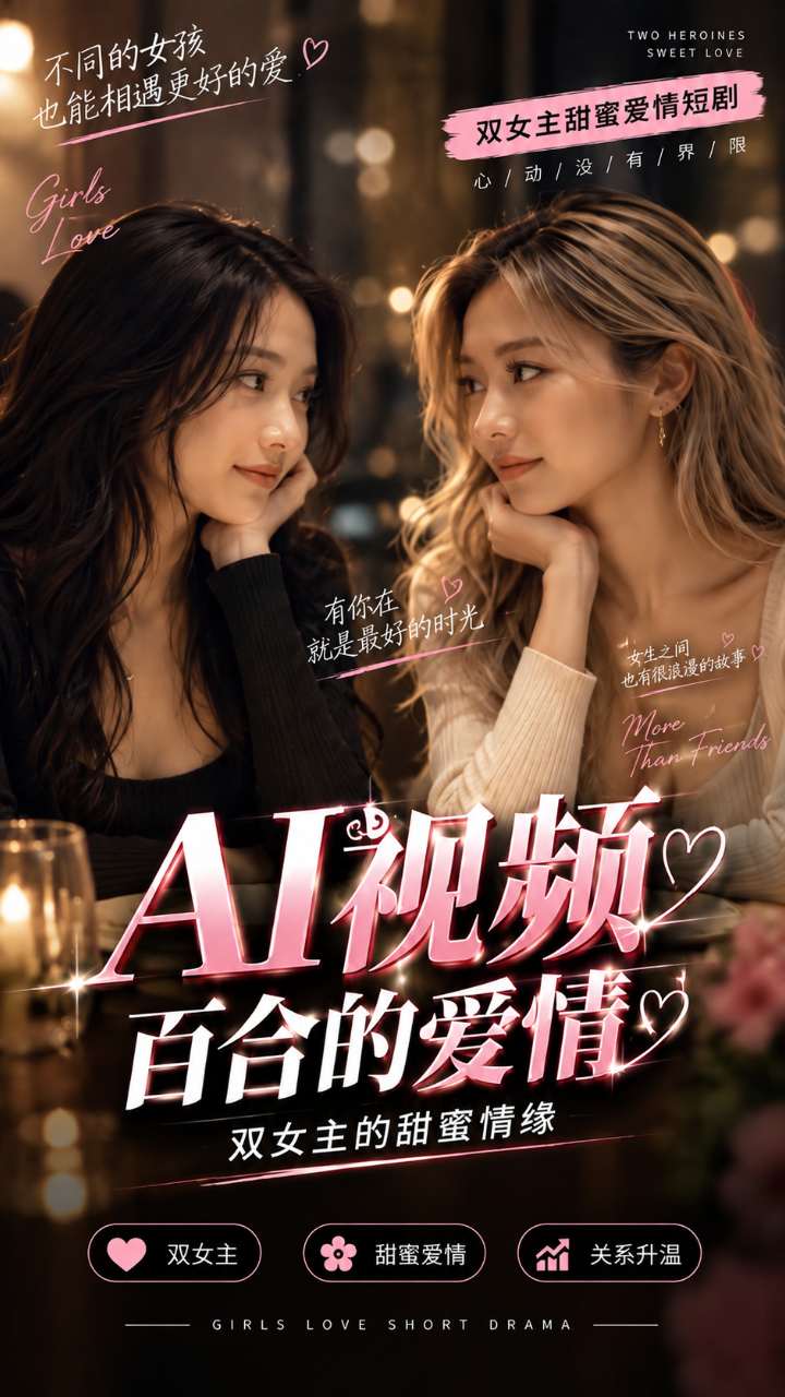 【AI成人视频】百合的爱情 双女主的甜蜜情缘