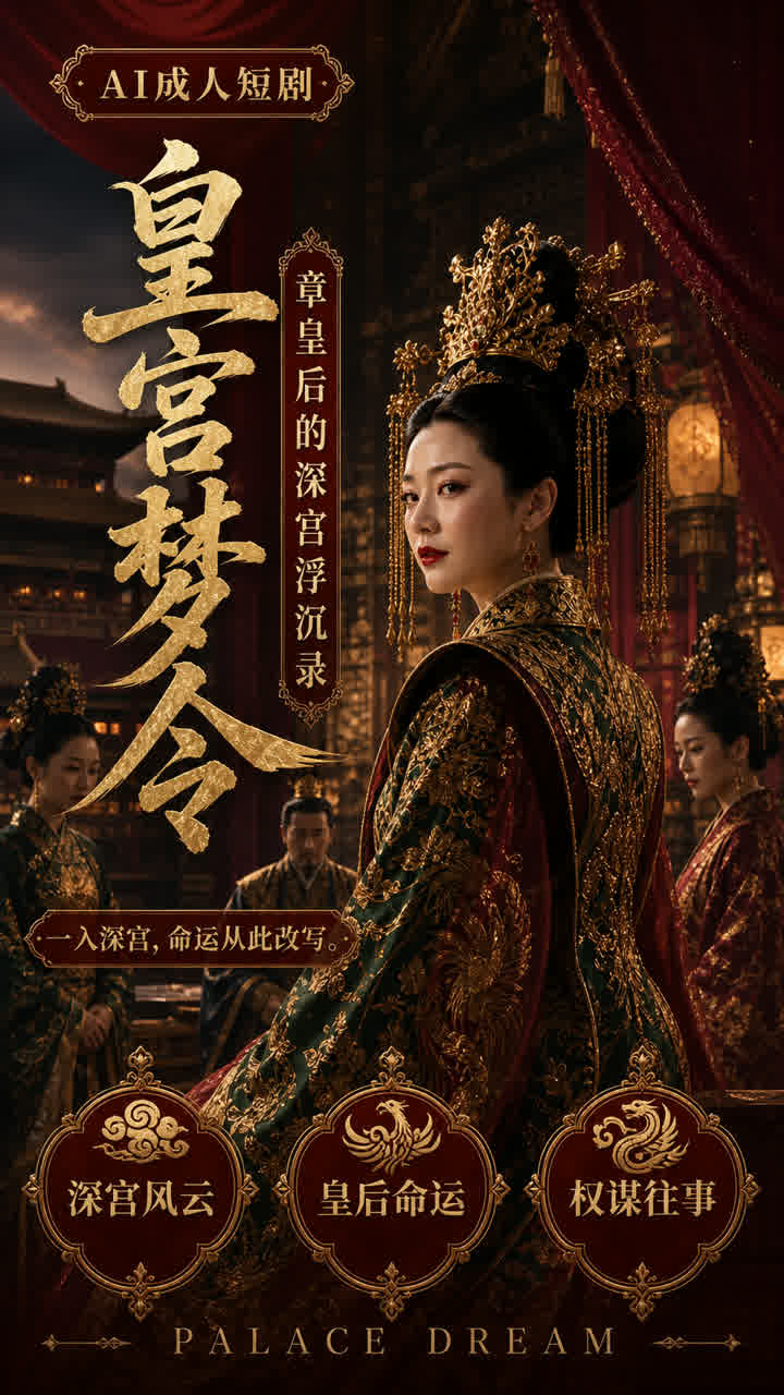 【AI成人视频】皇宫梦令章皇后的深宫浮沉录