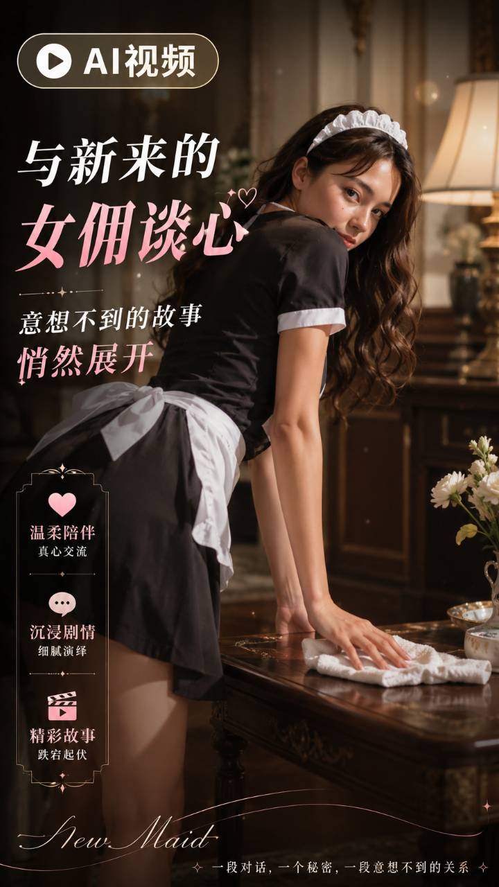 【AI成人视频】睡了个新来的女佣 他为了钱什么都愿意做