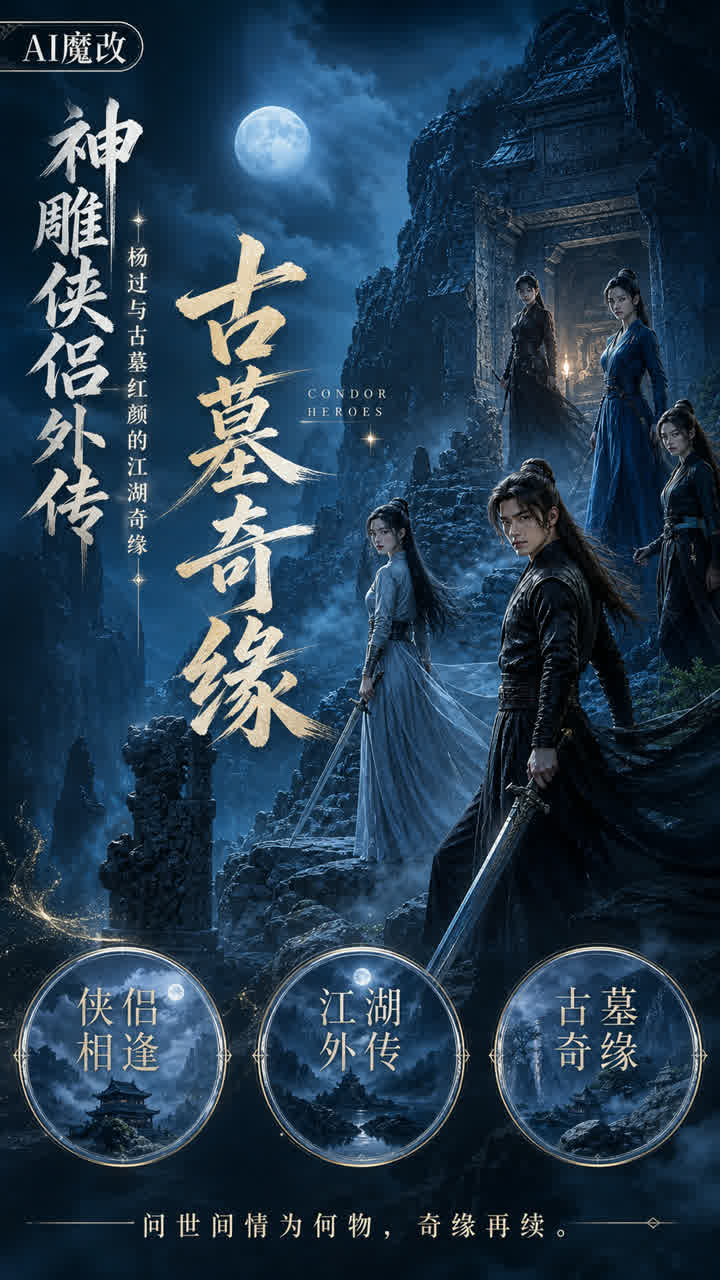 【AI成人视频】神雕侠侣外传杨过与古墓红颜的江湖奇缘 主演李若彤&傅明宪&张可颐&严慧明&张延