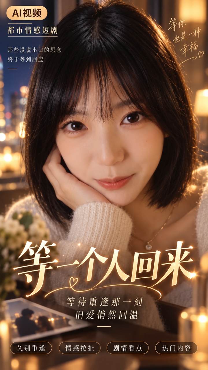 【AI成人视频】等一个人回来 等待重逢亲密 等待情欲故事 重逢缠绵