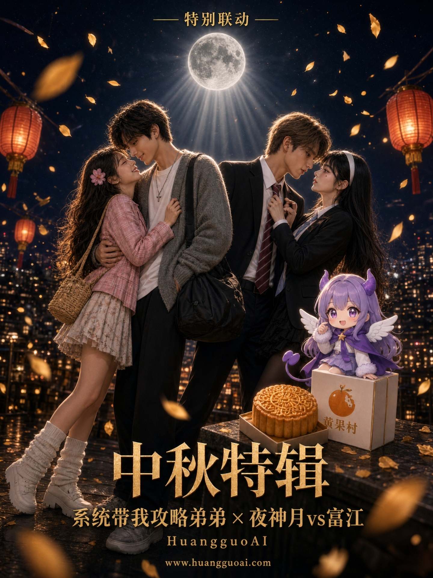 【AI成人漫】系统带我攻略弟弟X夜神月vs富江 中秋特辑