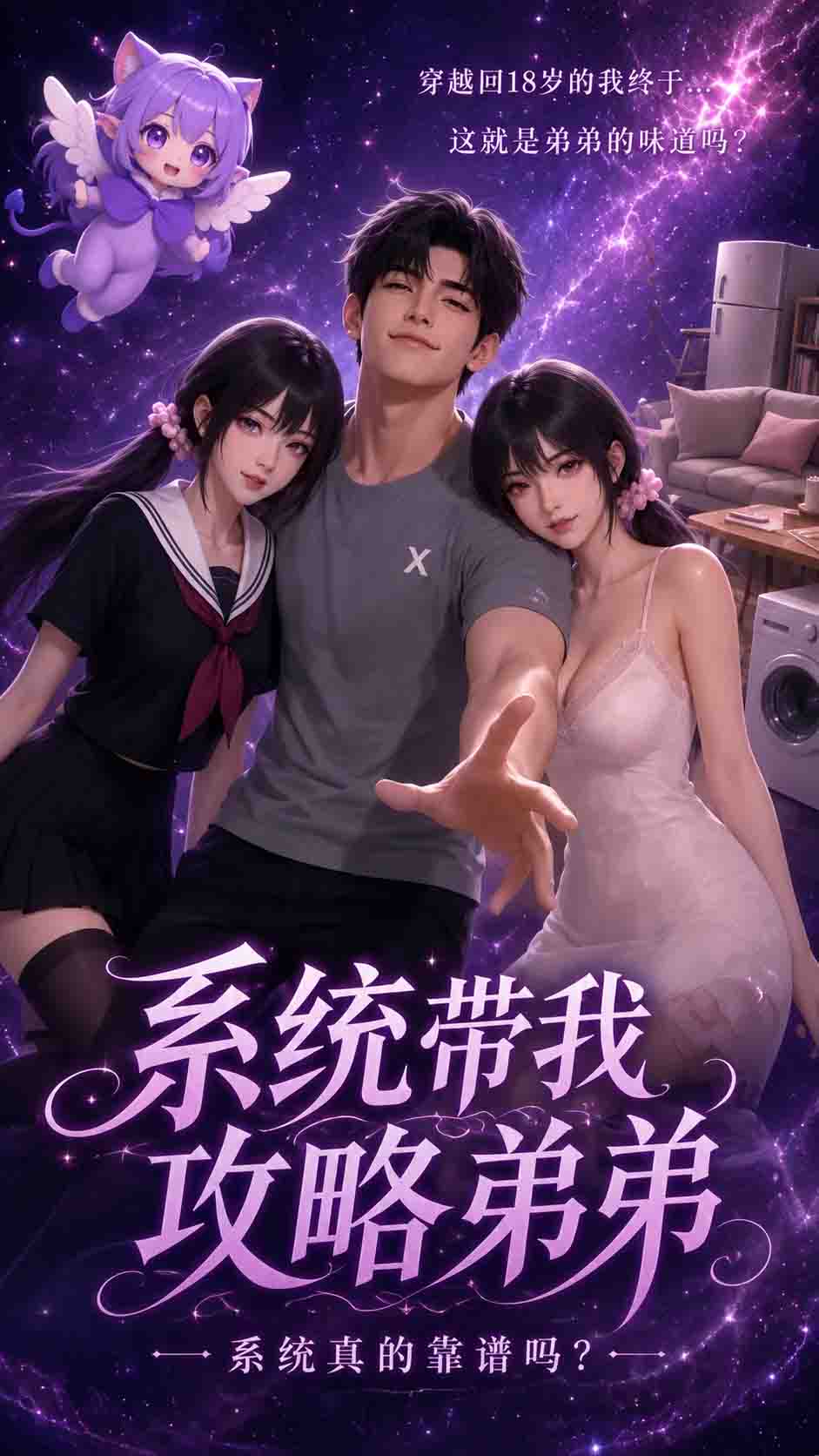 【AI成人漫剧】系统带我攻略弟弟