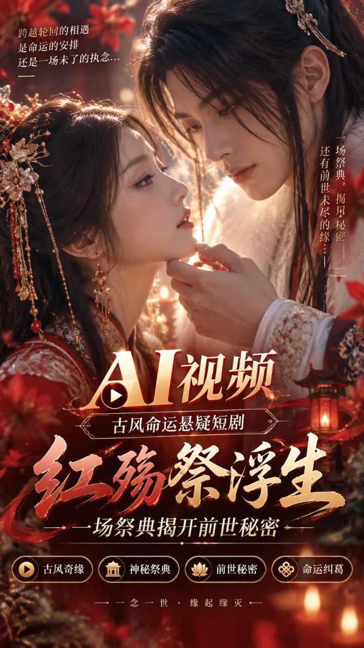 【AI成人视频】红殇祭浮生 一场祭典揭开前世秘密