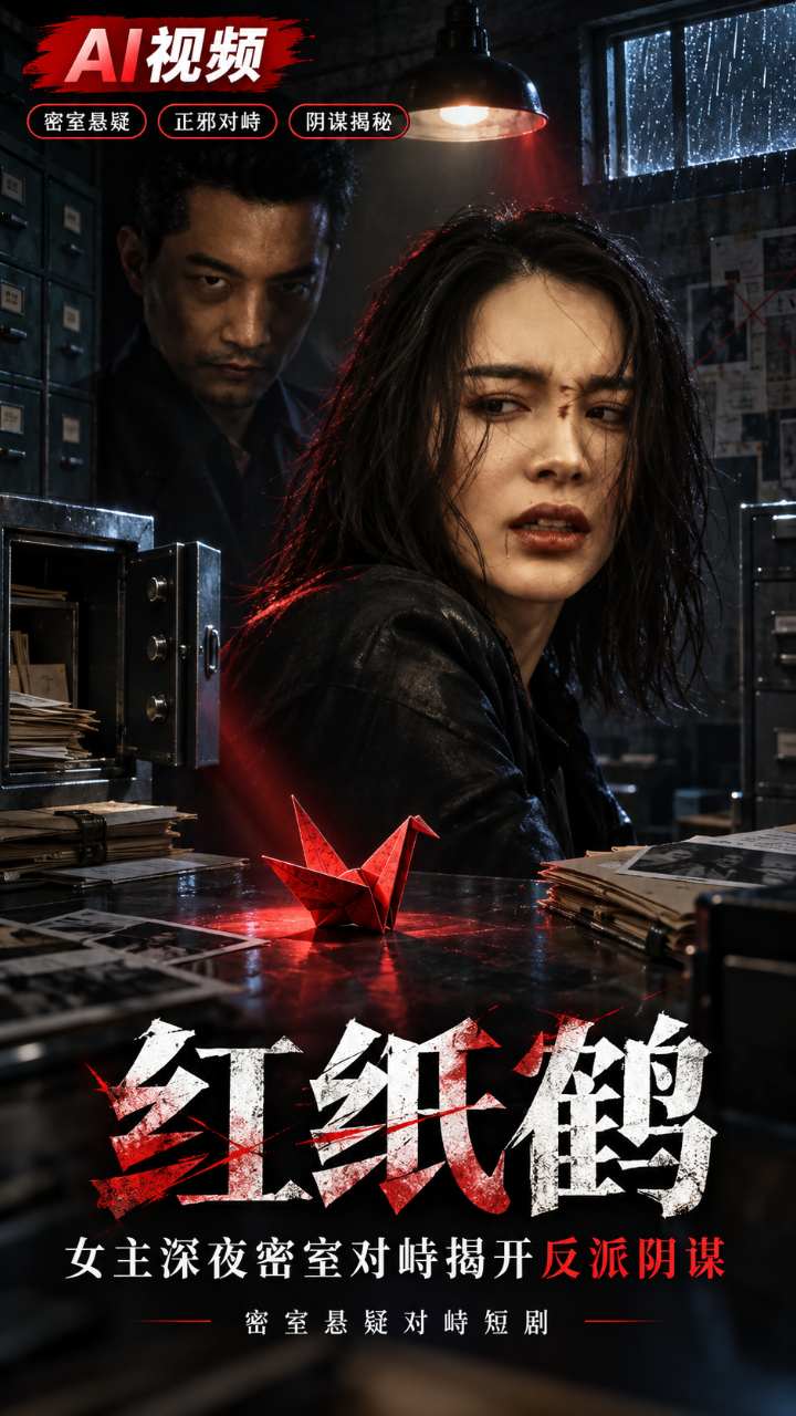 【AI成人视频】红纸鹤 女主深夜密室对峙揭开反派阴谋