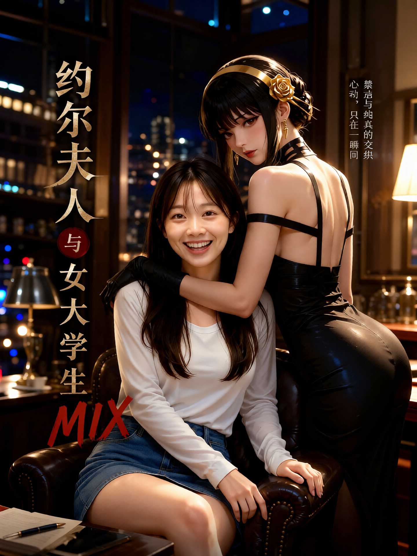 【AI成人短】约尔夫人与女大学生 MIX