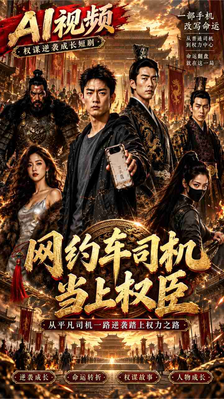 【AI成人视频】网约车司机当上权臣 从平凡司机一路逆袭踏上权力之路