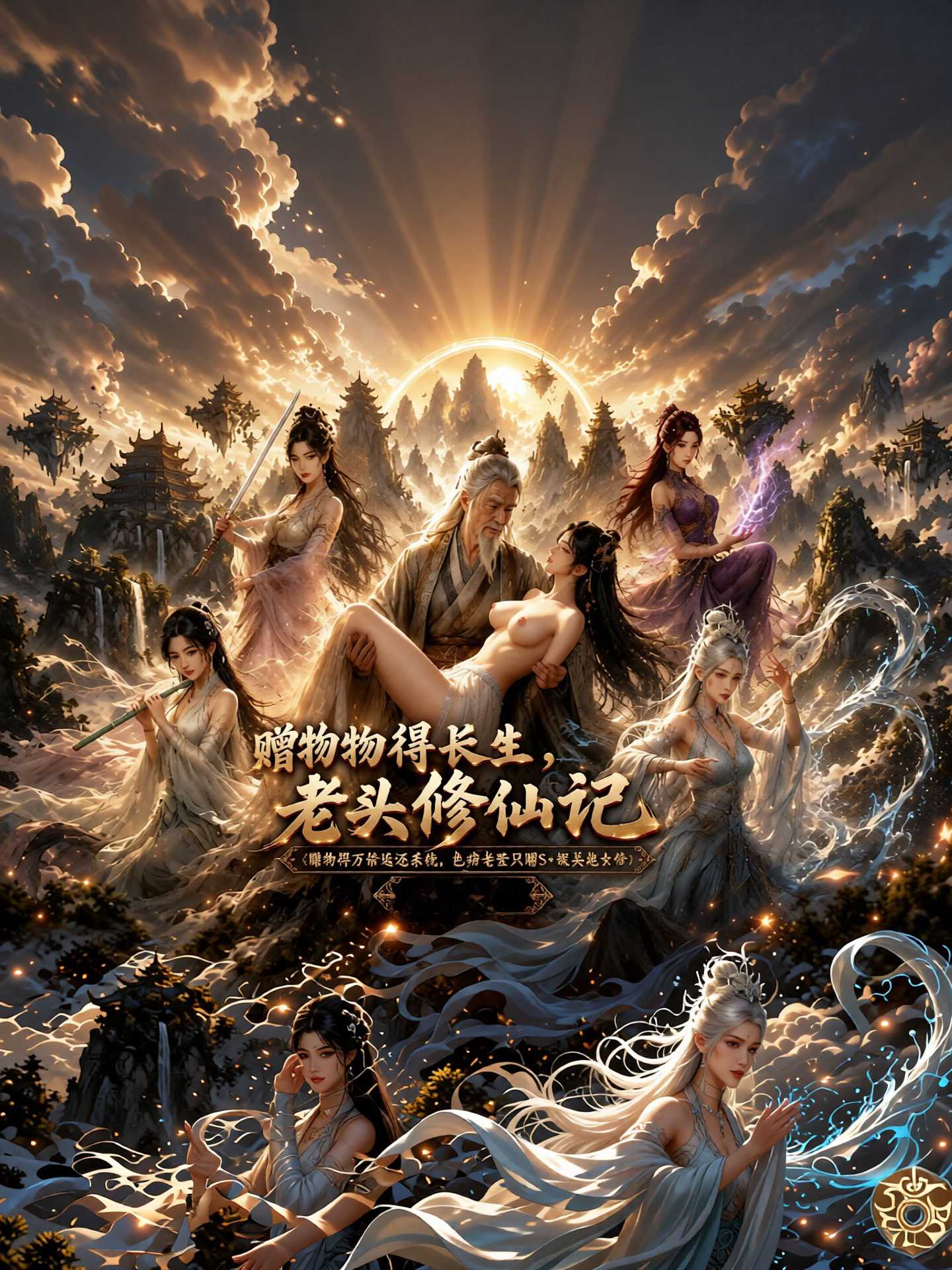 【AI成人漫】老头修仙记