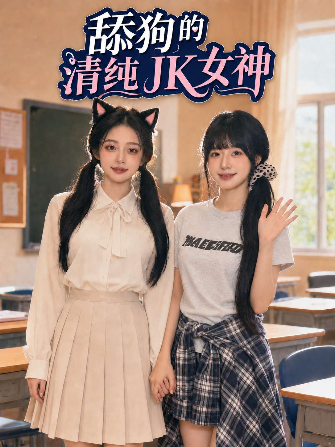 【AI成人短】舔狗的清纯JK女神