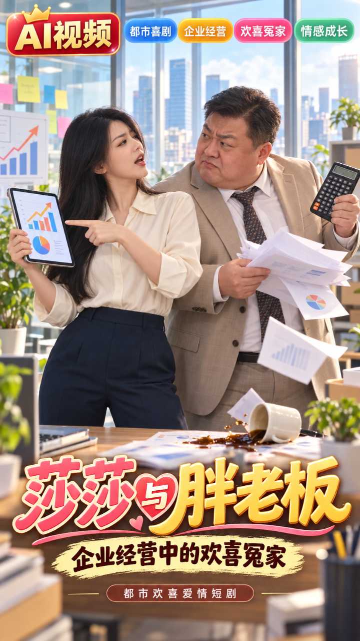 【AI成人视频】莎莎与胖老板 企业经营中的欢喜冤家