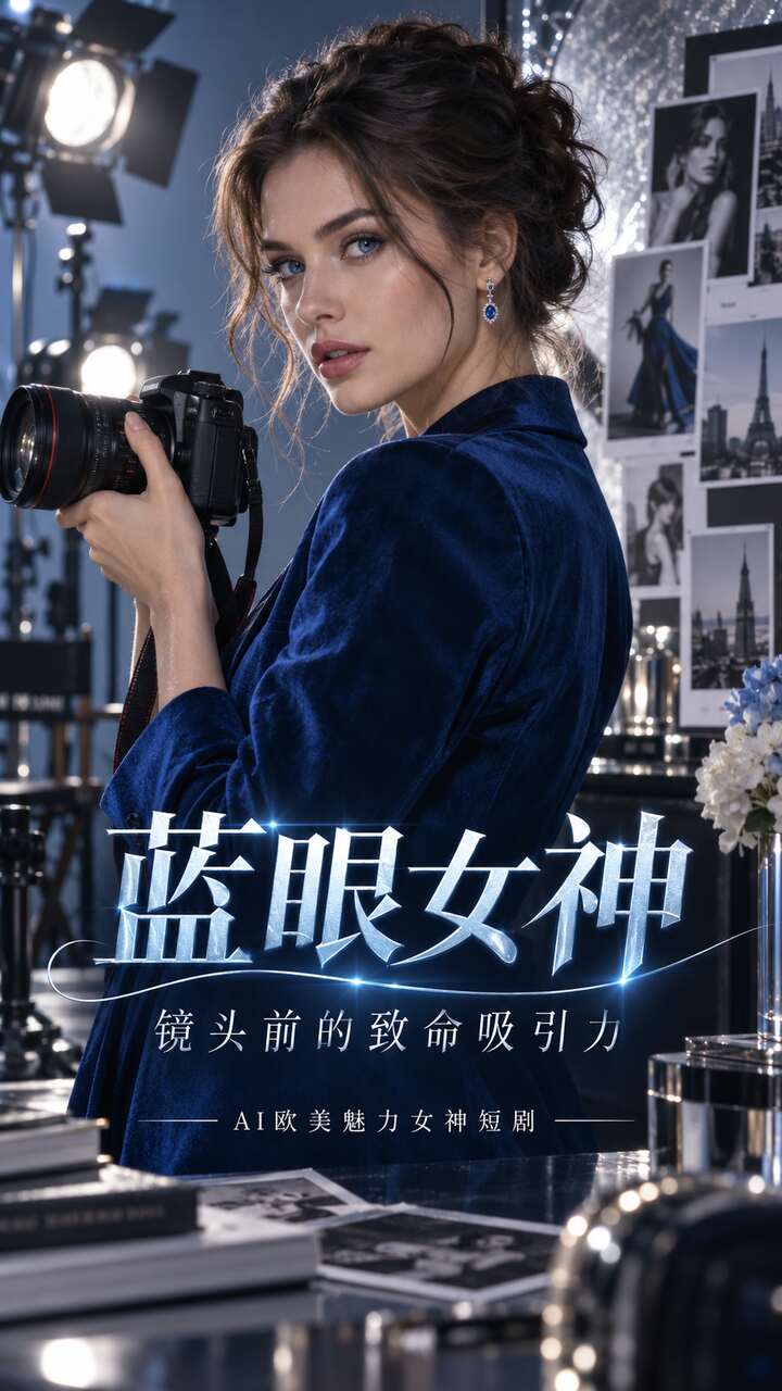 【AI成人视频】蓝眼女神 镜头前的致命吸引力
