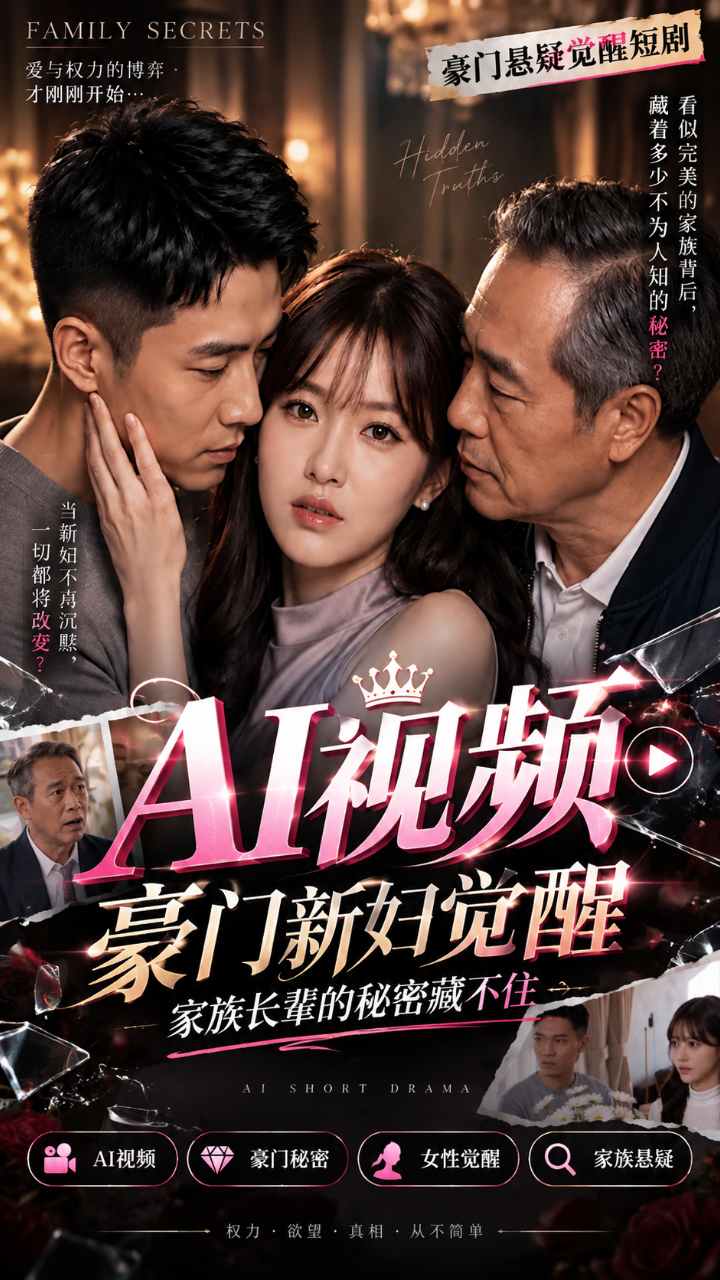 【AI成人视频】豪门新妇觉醒 家族长辈的秘密藏不住