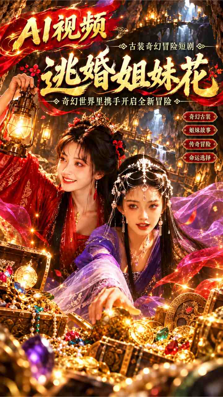【AI成人视频】逃婚姐妹花 奇幻世界里携手开启全新冒险