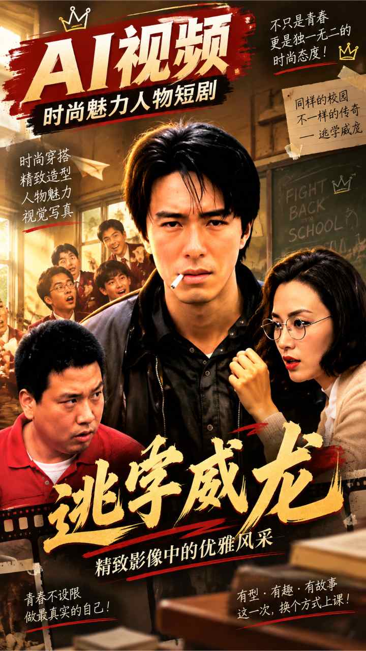 【AI成人视频】逃学威龙 精致影像中的优雅风采