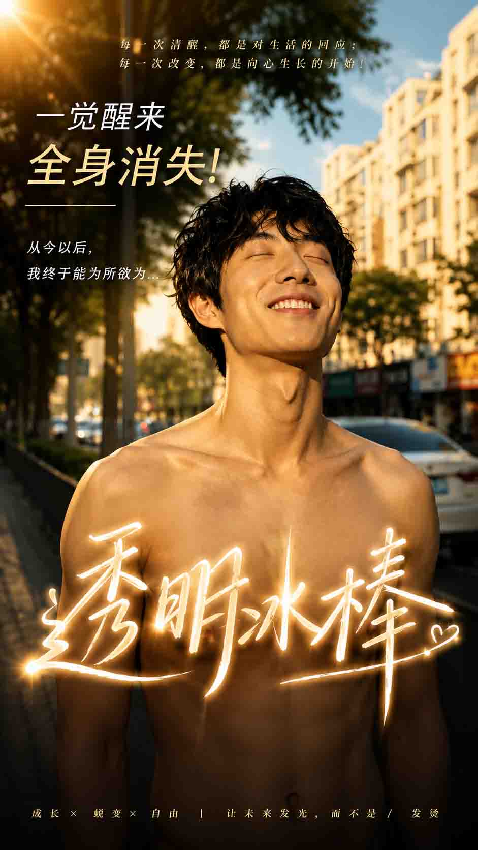 【AI成人短剧】透明冰棒