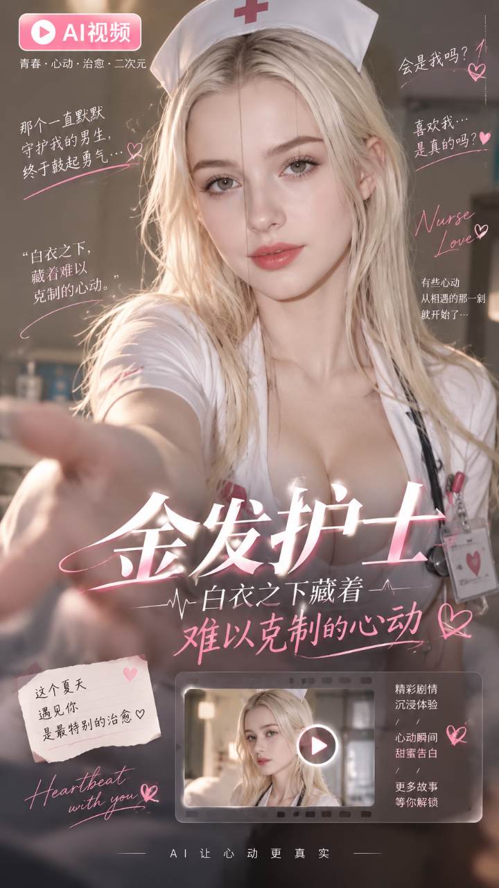 【AI成人视频】饥渴的护士值班时按捺不住 主动骑上去扭腰求欢