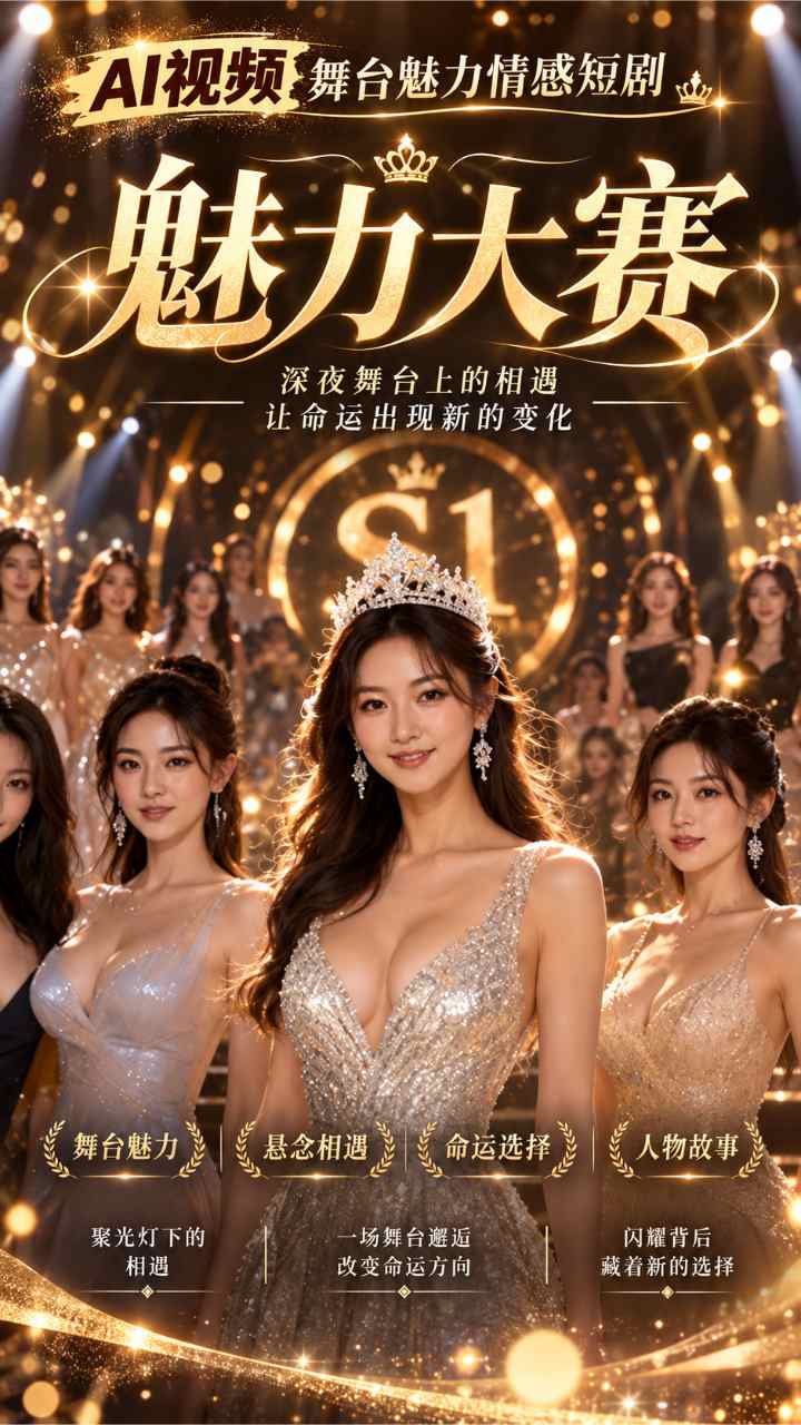 【AI成人视频】魅力大赛 深夜舞台上的相遇让命运出现新的变化