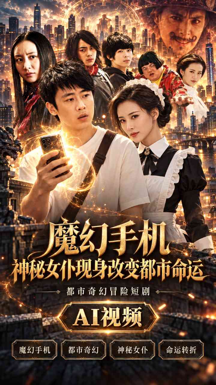 【AI成人视频】魔幻手机 神秘女仆现身改变都市命运